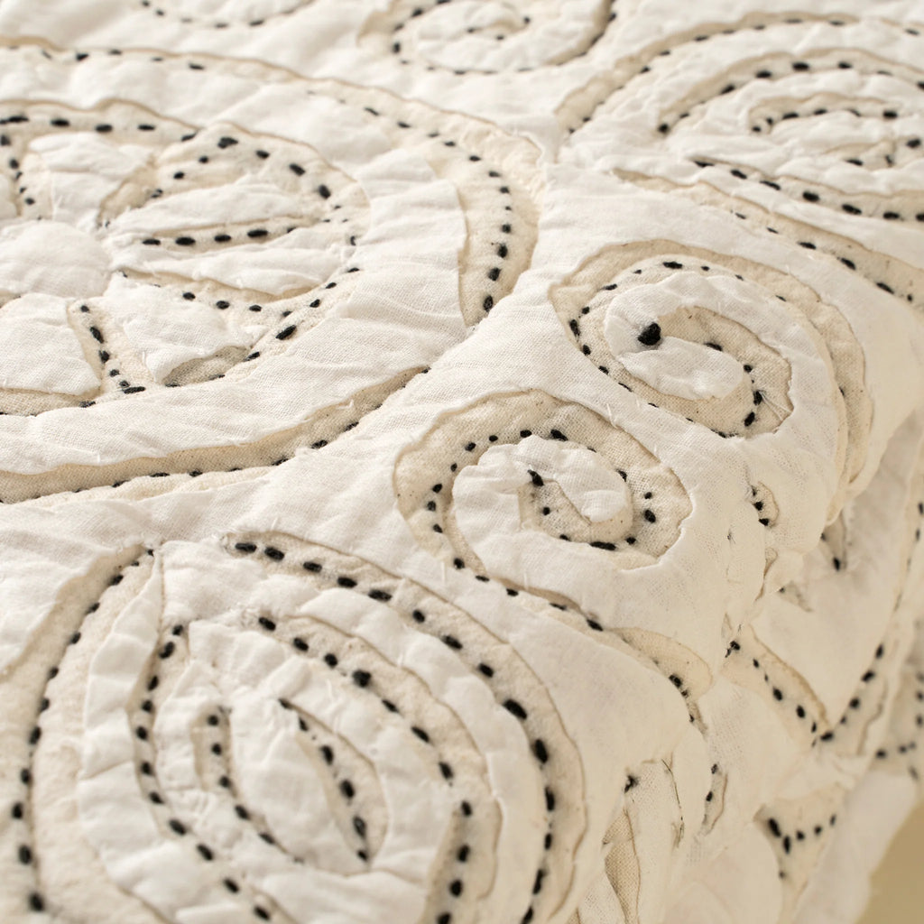 Liliette Cotton Cutwork Bed Quilt