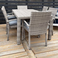 Wicker 7 Pc Dining Set (Floor Sale)