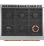 36" Smart Dual-Fuel Range with No-Preheat Air Fry