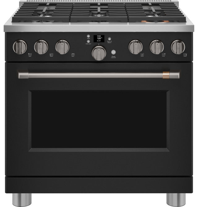 36" Smart Dual-Fuel Range with No-Preheat Air Fry