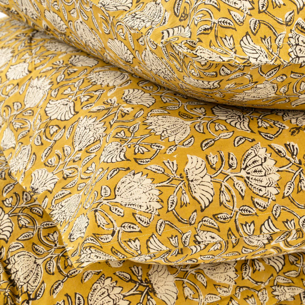 Manu Block Print Duvet Set