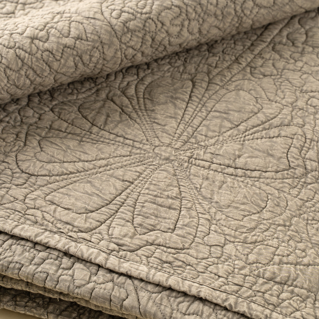 Palladio Quilted Bed Blanket, Stone