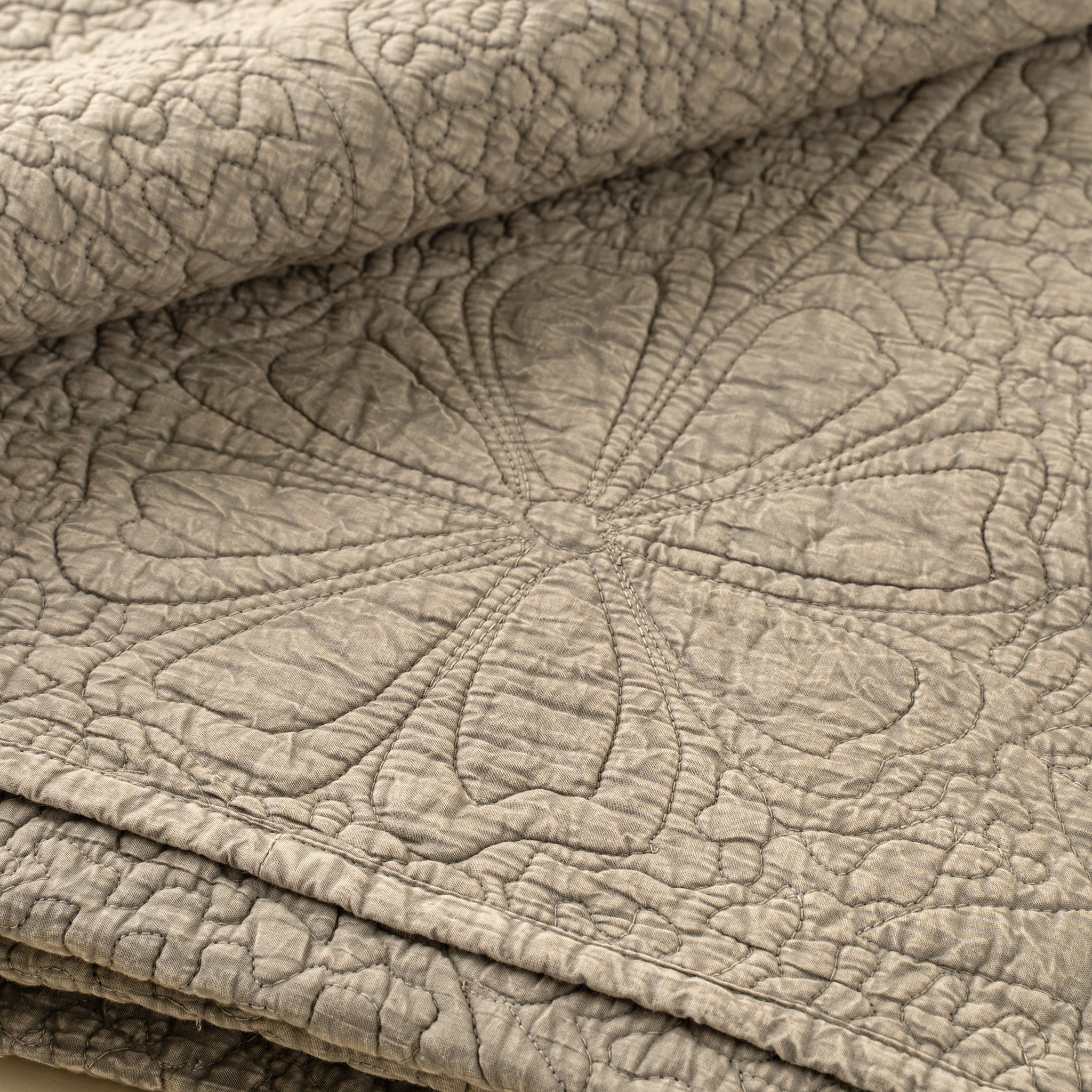 Palladio Quilted Bed Blanket, Stone