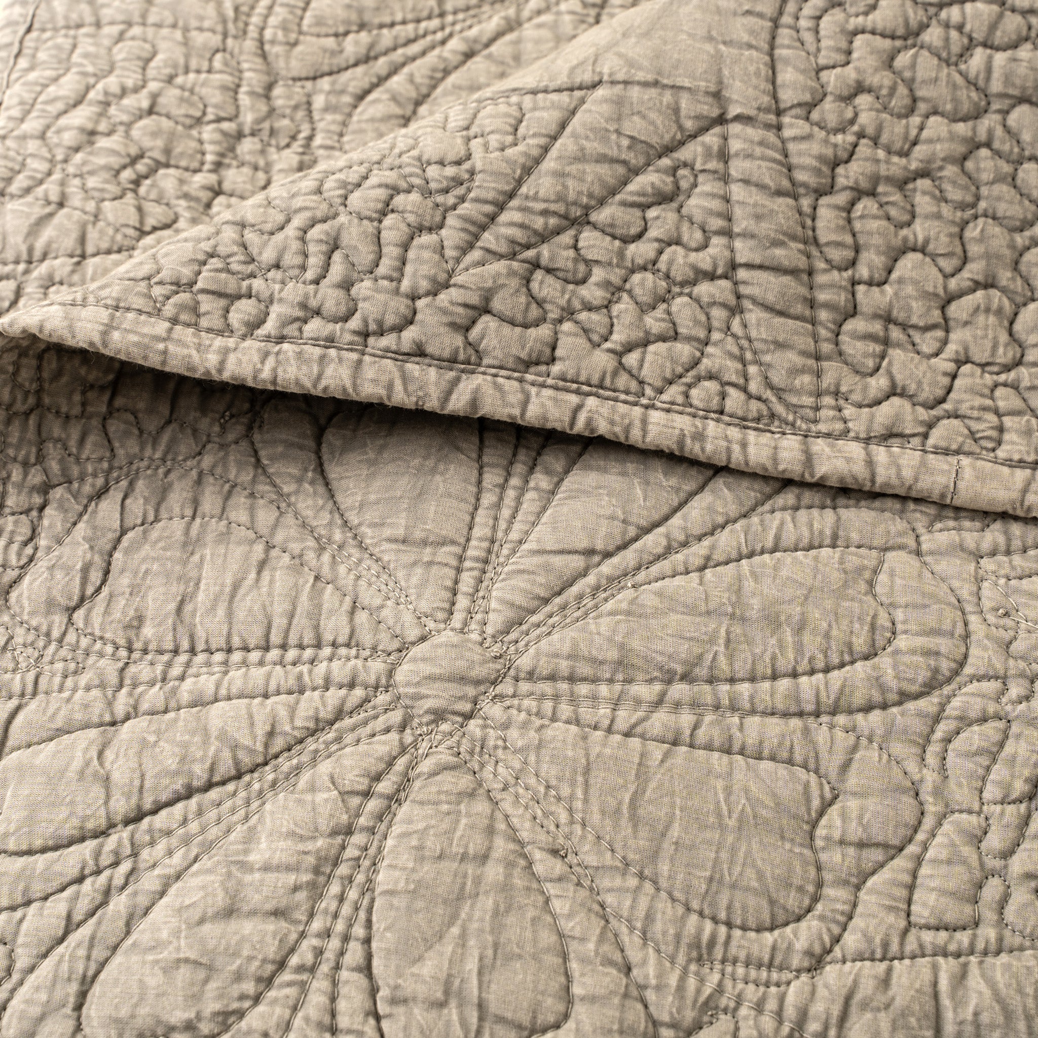 Palladio Quilted Bed Blanket, Stone