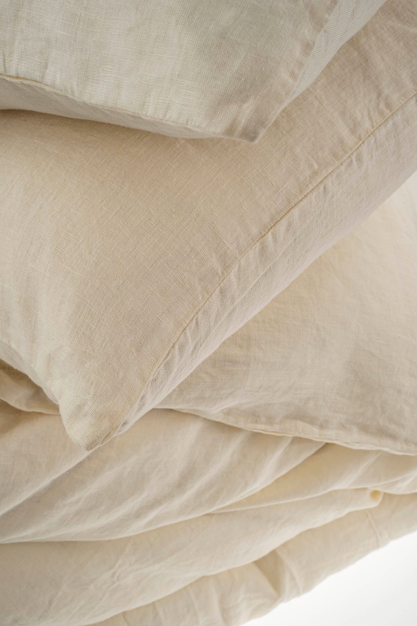 Reverie Linen Duvet Set Ivory