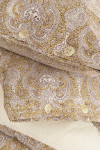 Astrid Block Print Duvet Set Gold