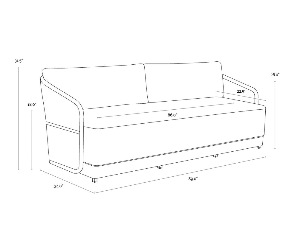 Allariz Sofa - Greige