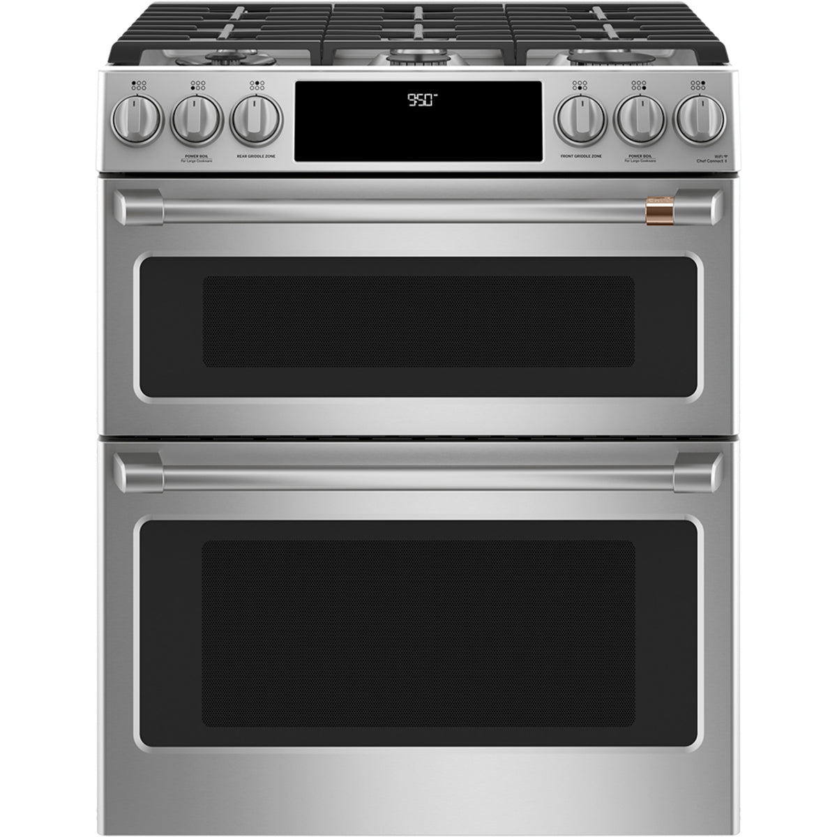 30" Dual-Fuel Range with Double Oven and No-Preheat Air Fry in Stainless Steel