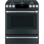 30" Slide-In Dual-Fuel Range with No-Preheat Air Fry in Matte Black