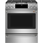 30" Slide-In Gas Range with Convection and No-Preheat Air Fry in Stainless Steel