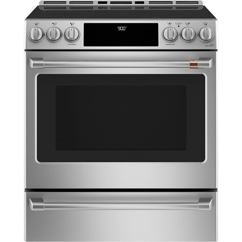 30" Induction Range with Warming Drawer and No-Preheat Air Fry in Stainless Steel