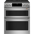 30" Slide-In Radiant Double Oven Range with No-Preheat Air Fry in Stainless Steel