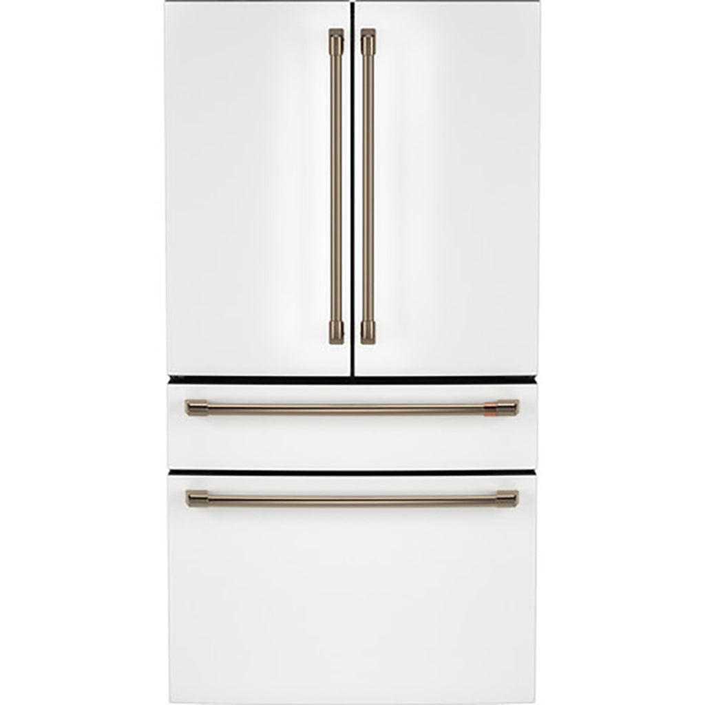 23.2 Cu. Ft. Counter-Depth 4-Door French-Door Refrigerator with Dual-Dispense AutoFill Pitcher in Matte White