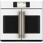 30" Built-In French-Door Single Convection Wall Oven in Matte White