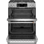 30" Dual-Fuel Range with Double Oven and No-Preheat Air Fry in Stainless Steel