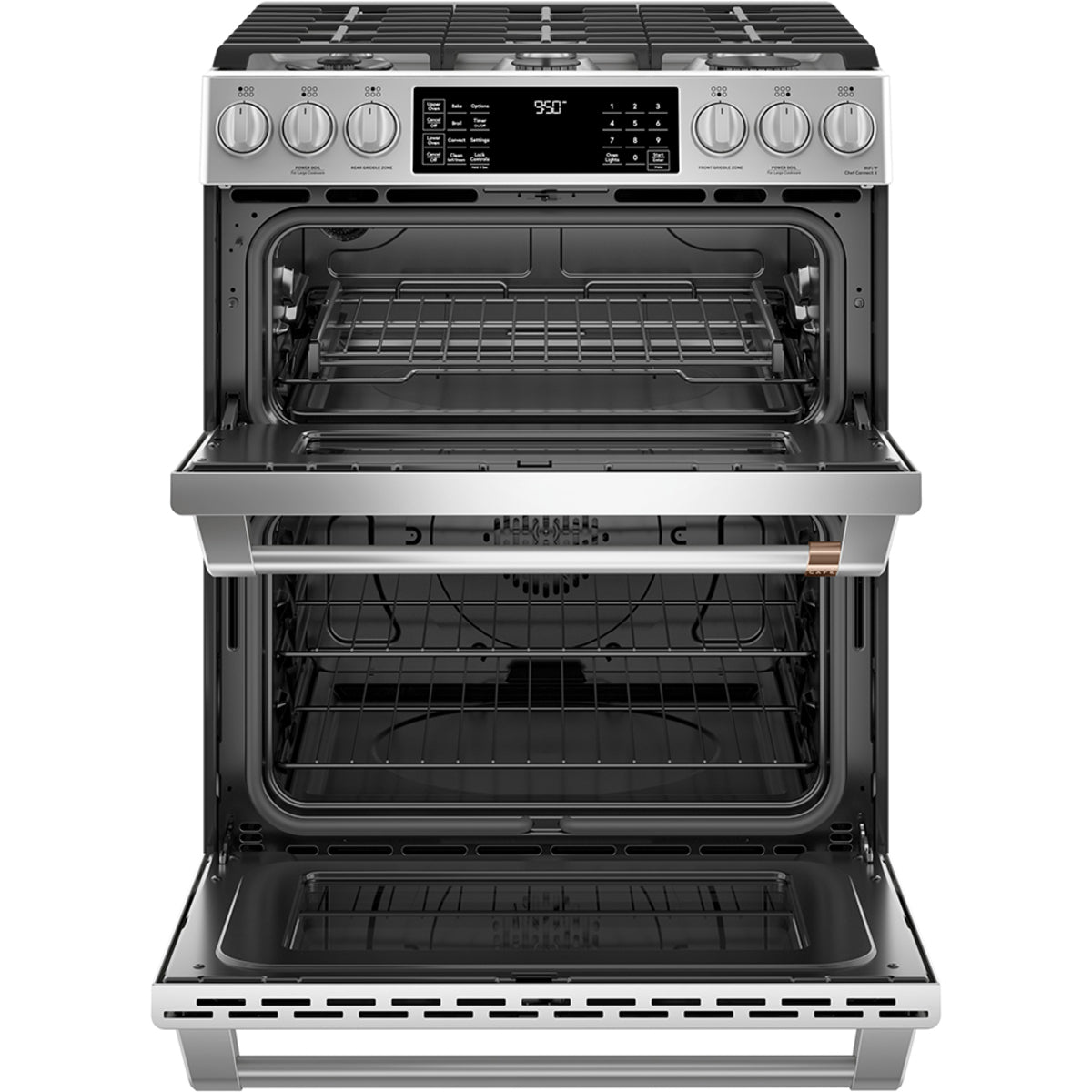 30" Dual-Fuel Range with Double Oven and No-Preheat Air Fry in Stainless Steel