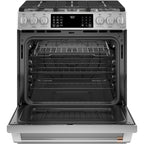 30" Slide-In Dual-Fuel Range with No-Preheat Air Fry in Stainless Steel