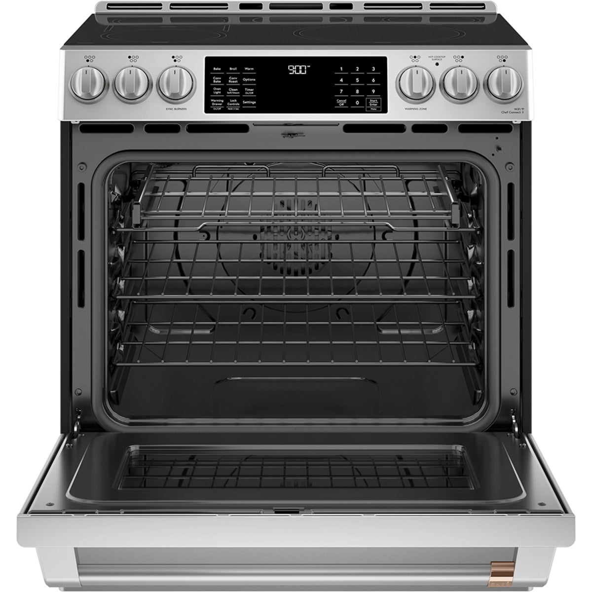 30" Induction Range with Warming Drawer and No-Preheat Air Fry in Stainless Steel