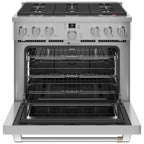 36" Smart All-Gas Commercial-Style Range with No-Preheat Air Fry in Stainless Steel