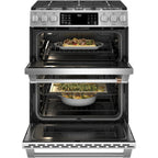 30" Dual-Fuel Range with Double Oven and No-Preheat Air Fry in Stainless Steel