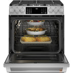 30" Slide-In Dual-Fuel Range with No-Preheat Air Fry in Stainless Steel