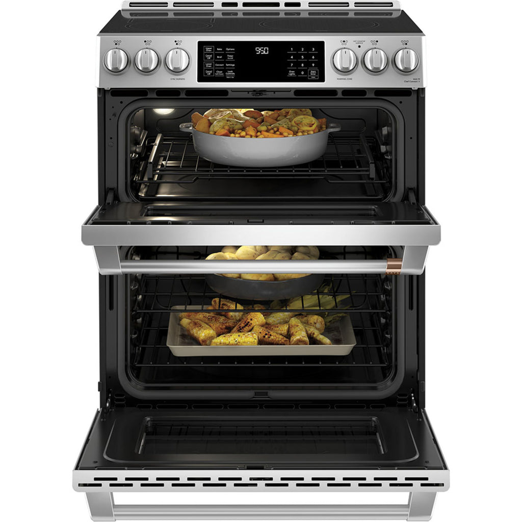 30" Induction Range with Double Oven and No-Preheat Air Fry in Stainless Steel