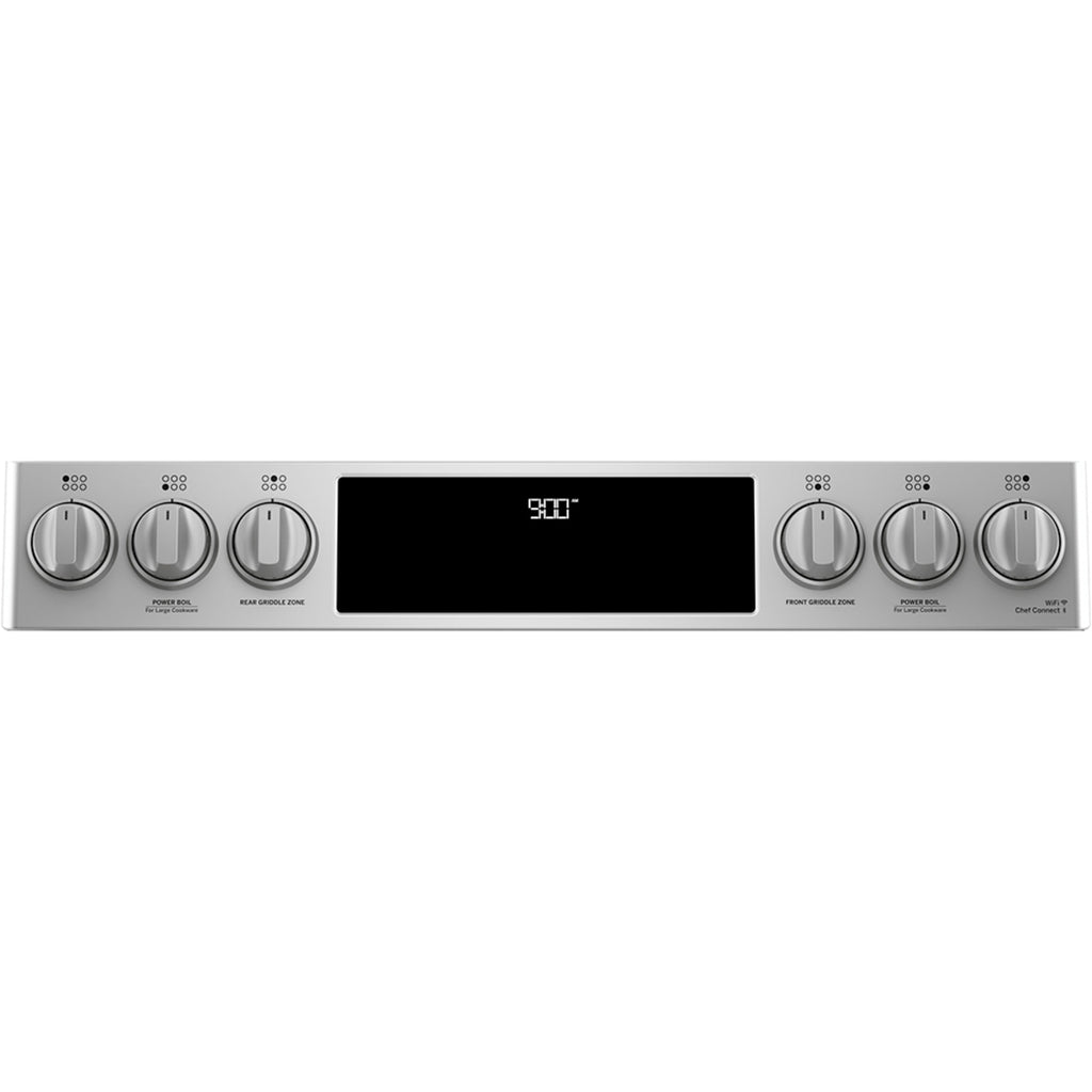 30" Slide-In Dual-Fuel Range with No-Preheat Air Fry in Stainless Steel