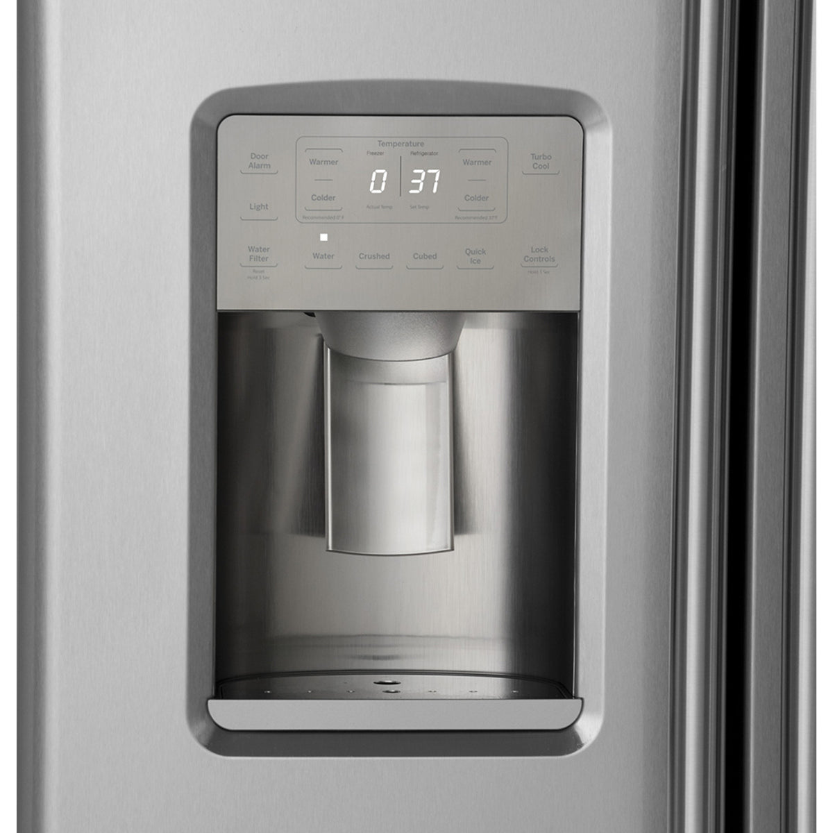 21.9 Cu. Ft. Counter-Depth Side-by-Side Refrigerator in Stainless Steel