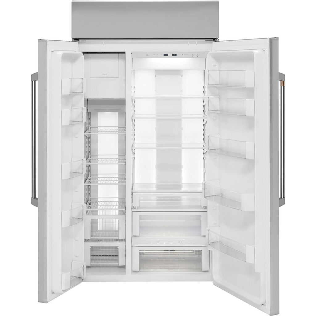 42" Built-In Side-by-Side Refrigerator in Stainless Steel