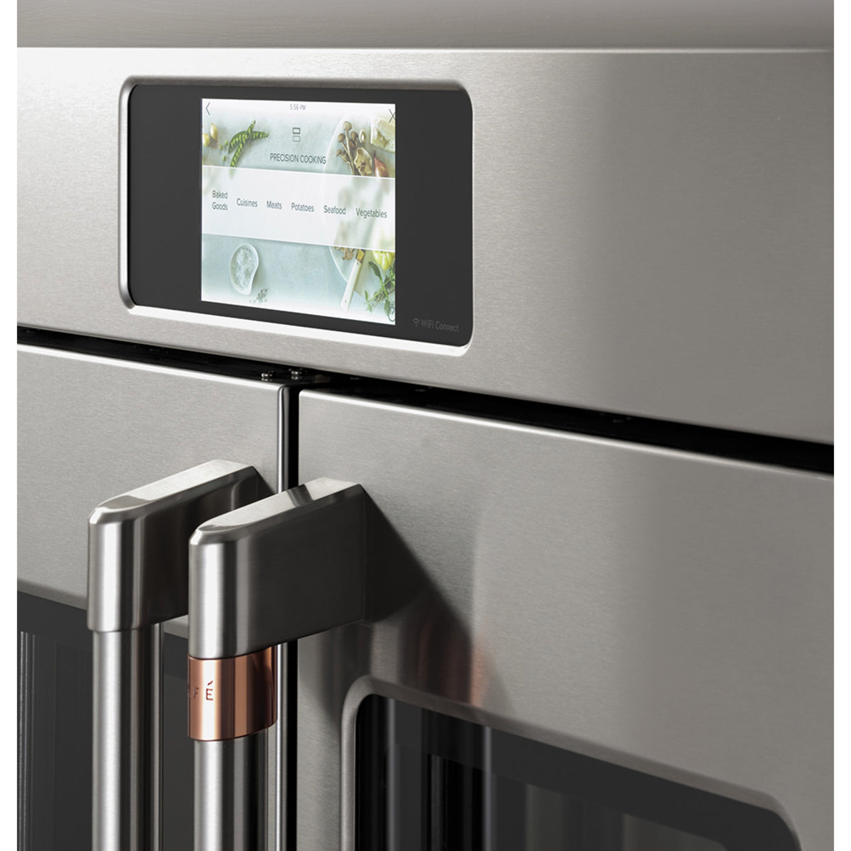 30" Built-In French-Door Double Convection Wall Oven in Stainless Steel