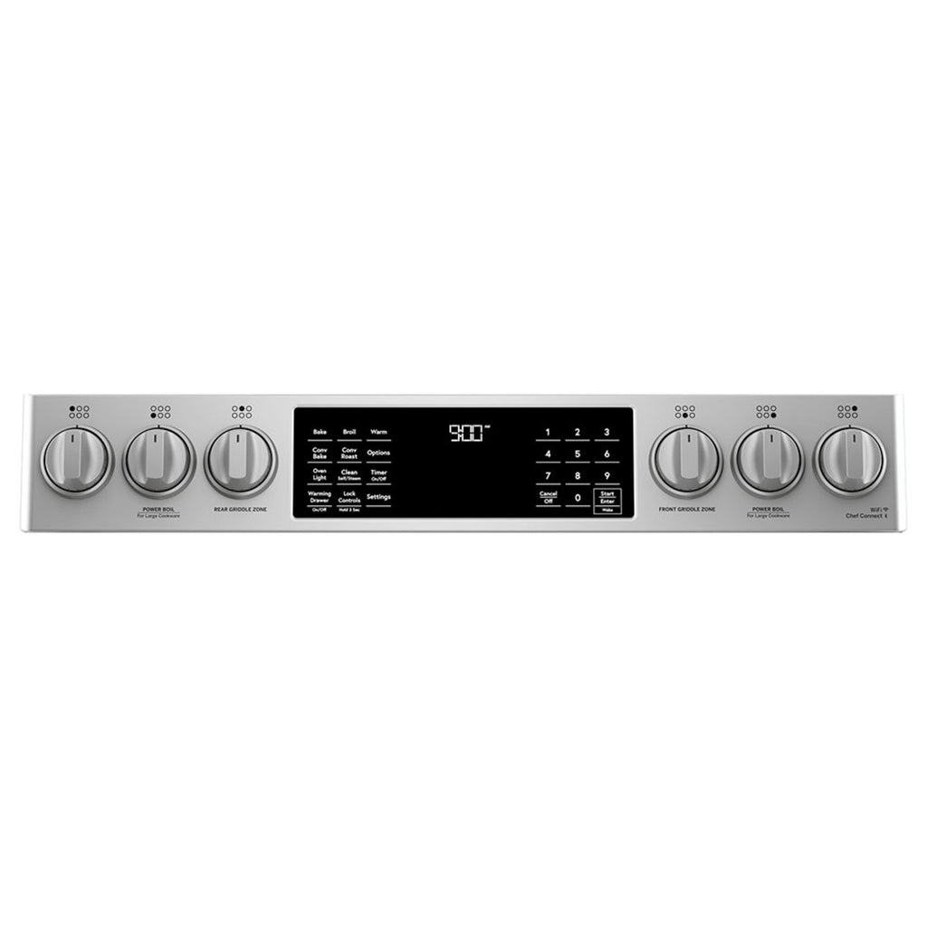 30" Slide-In Dual-Fuel Range with No-Preheat Air Fry in Stainless Steel