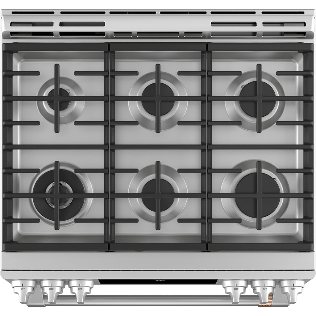 30" Slide-In Gas Range with Convection and No-Preheat Air Fry in Stainless Steel