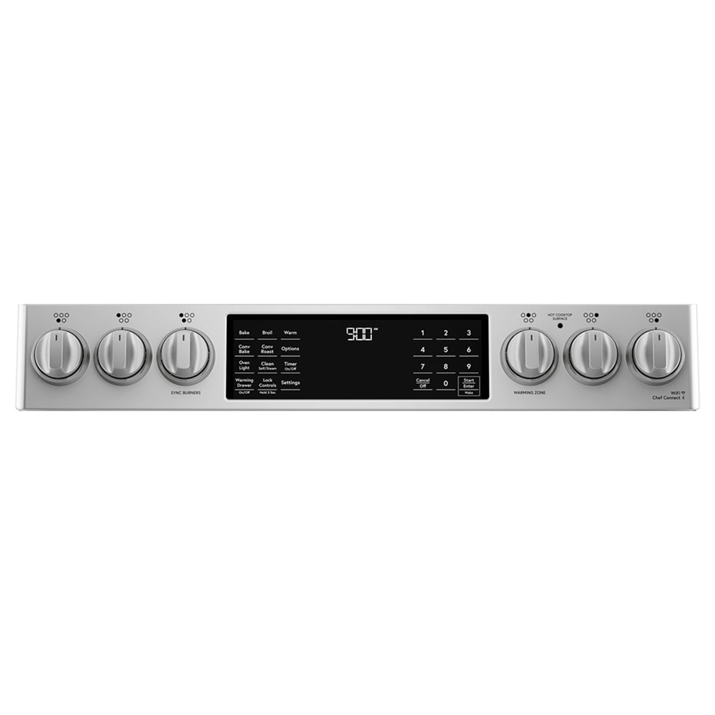 30" Induction Range with Warming Drawer and No-Preheat Air Fry in Stainless Steel