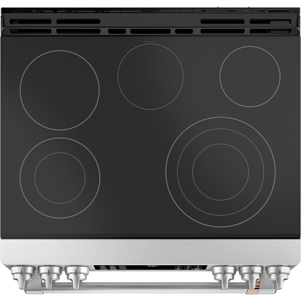 30" Slide-In Radiant Range with No-Preheat Air Fry in Stainless Steel