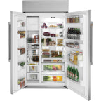 42" Built-In Side-by-Side Refrigerator in Stainless Steel