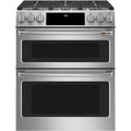 30" Dual-Fuel Range with Double Oven and No-Preheat Air Fry in Stainless Steel with Brushed Stainless hardware