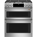 30" Dual-Fuel Range with Double Oven and No-Preheat Air Fry in Stainless Steel with Brushed Stainless hardware