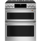 30" Induction Range with Double Oven and No-Preheat Air Fry in Stainless Steel with Brushed Stainless hardware