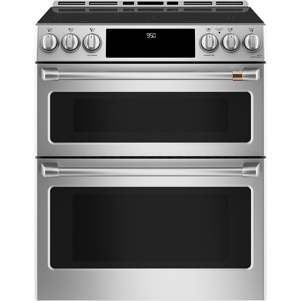 30" Induction Range with Double Oven and No-Preheat Air Fry in Stainless Steel with Brushed Stainless hardware
