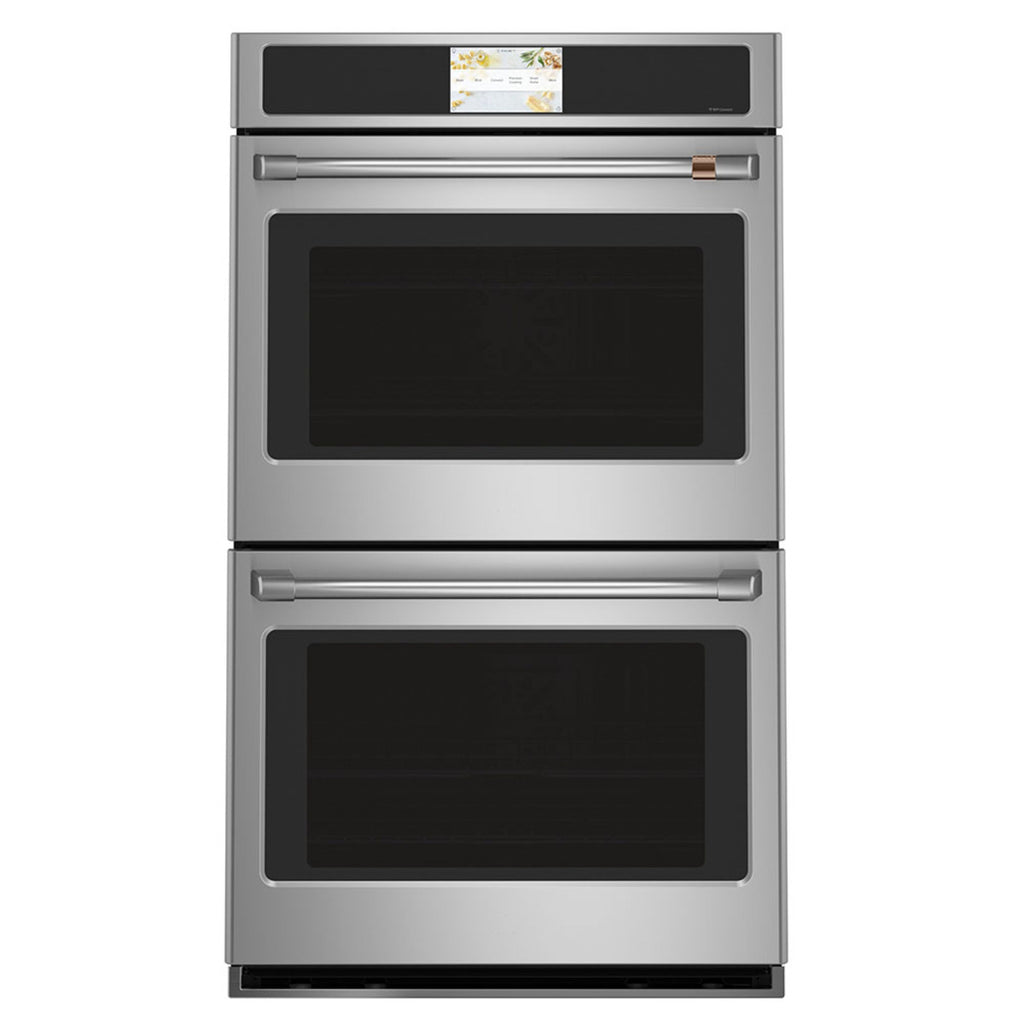 30" Built-In Convection Double Wall Oven in Stainless Steel with Brushed Stainless hardware
