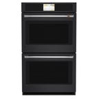 30" Built-In Convection Double Wall Oven in Matte Black with Brushed Stainless hardware