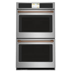 30" Built-In Convection Double Wall Oven in Stainless Steel with Brushed Copper hardware