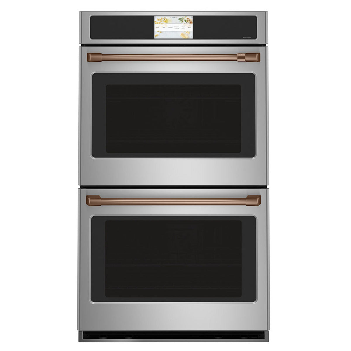 30" Built-In Convection Double Wall Oven in Stainless Steel with Brushed Copper hardware