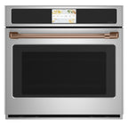 30" Built-In Convection Single Wall Oven with No-Preheat Air Fry in Stainless Steel with Brushed Copper hardware