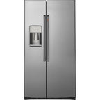 21.9 Cu. Ft. Counter-Depth Side-by-Side Refrigerator in Stainless Steel with Brushed Stainless hardware