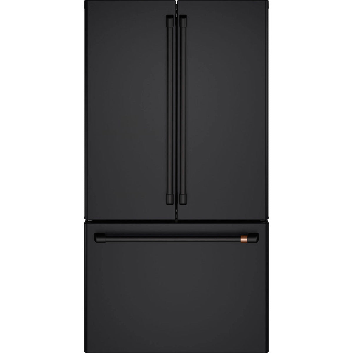 23.1 Cu. Ft. Counter-Depth French-Door Refrigerator in Matte Black with Flat Black hardware