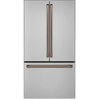 23.1 Cu. Ft. Counter-Depth French-Door Refrigerator in Stainless Steel with Brushed Copper hardware