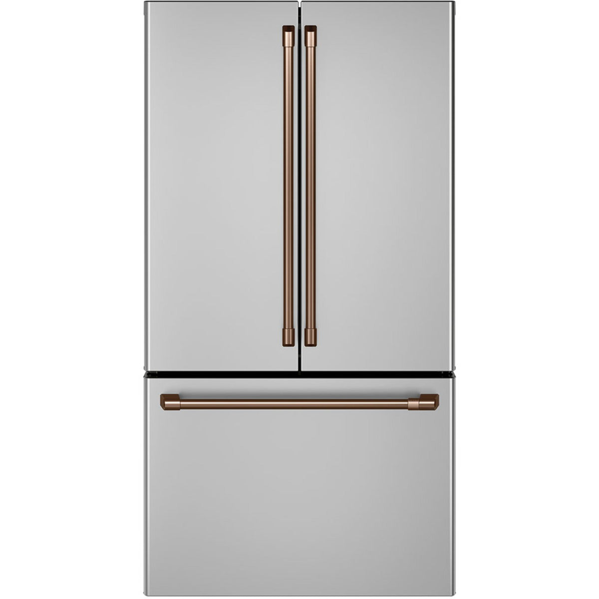 23.1 Cu. Ft. Counter-Depth French-Door Refrigerator in Stainless Steel with Brushed Copper hardware