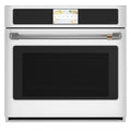 30" Built-In Convection Single Wall Oven with No-Preheat Air Fry in Matte White with Brushed Stainless hardware
