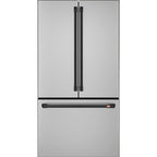 23.1 Cu. Ft. Counter-Depth French-Door Refrigerator in Stainless Steel with Flat Black hardware